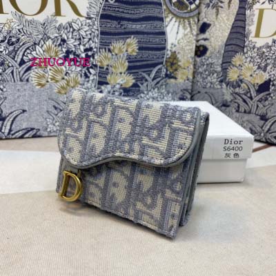 2022年6月人気新作ディオール 財布新作NEW大変素敵 .size：9.5*7.5*3.5cm