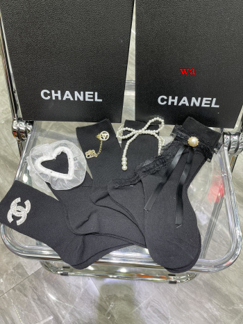 2022年秋冬新作 シャネル ブランド 新品靴下5足セット