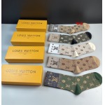 2022年秋冬新作ルイヴィトン ブランド 新品靴下5足セット