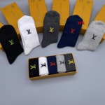 2022年秋冬新作ルイヴィトン ブランド 新品靴下5足セット