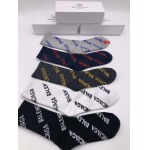 2022年秋冬新作バレンシアガ ブランド 新品靴下5足セット