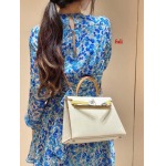 早春新作入荷原版復刻 エルメス Kelly バッグ fuli工場 SIZE: 19cm