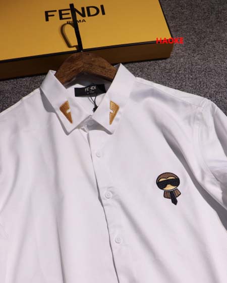 高品質新作入荷 フェンディメンズの 長袖 シャツ 人気 haoke工場