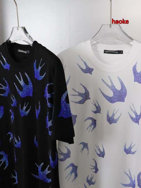 高品質新作入荷 AIexander McQueenメンズの半袖 Tシャツ 人気 haoke工場