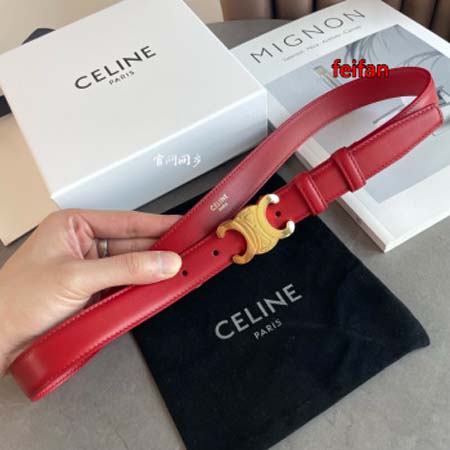 2023年高品質新作入荷CELINE 女性ベル25mm 本革...