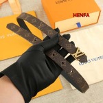 2023年高品質新作入荷ルイヴィトン女性ベルト20mm 本革 henfa工場