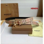 2023年高品質新作入荷バーバリー ベルト 35mm本革 henfa工場
