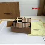 2023年高品質新作入荷バーバリー ベルト 35mm本革 henfa工場