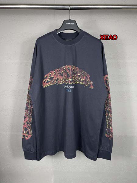 2023年7月31日早秋人気新作入荷バレンシアガ長袖 Tシャ...