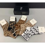 2023年新品人気 ディオール 靴下一箱5足セット