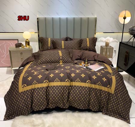 2023年高品質新作入荷 ルイヴィトン綿シーツセットJM工場 SIZE:200*230/220*240CM