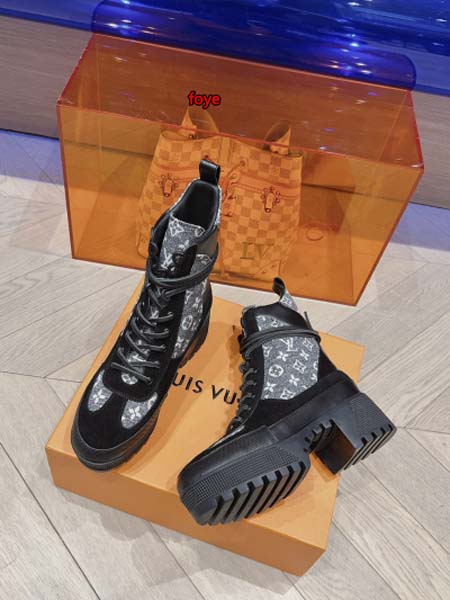 原版復刻新作入荷ルイヴィトン女性 ショートブーツFOYE工場 SIZE: 35-41