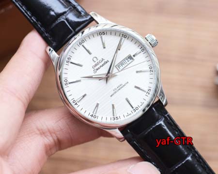 オメガ 高品質石英 41mm 腕時計 yaf工場