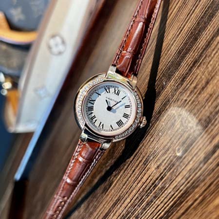 カルティエ 高品質30mm石英電池式腕時計