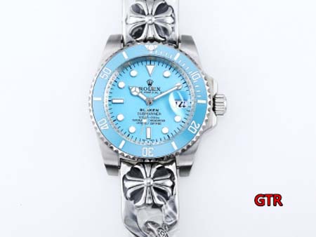 ロレックスクロムハーツ 高品質自動巻ムーブメント40mm 腕...