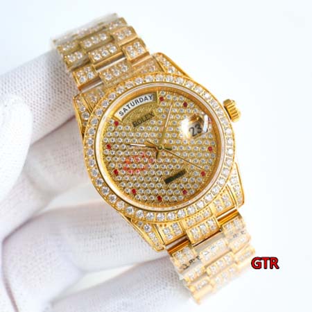 ロレックス 高品質自動巻ムーブメント38mm 腕時計