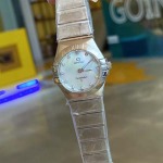 オメガ 高品質女性27mm石英電池式 腕時計