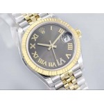 ロレックス女性 高品質31mm石英電池式腕時計