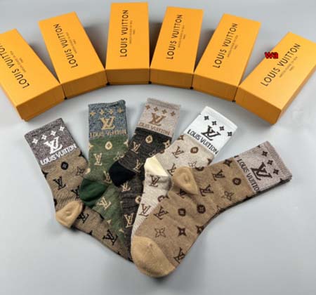 2024年新品人気ルイヴィトン 靴下一箱5足セット