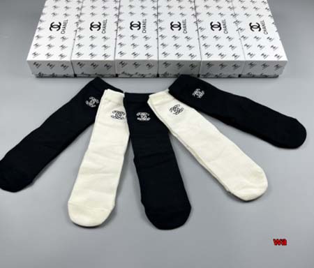 2024年新品人気シャネル靴下一箱5足セット