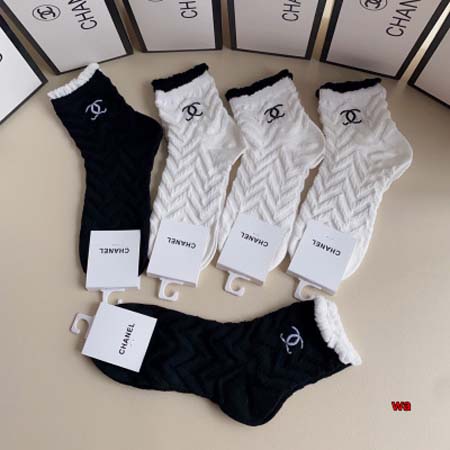 2024年新品人気シャネル靴下一箱5足セット