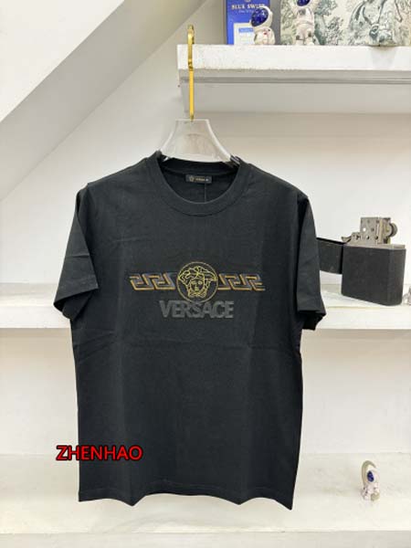 2024年6月19日夏季高品質新作入荷ヴェルサーチ半袖 TシャツZHNHAO工場