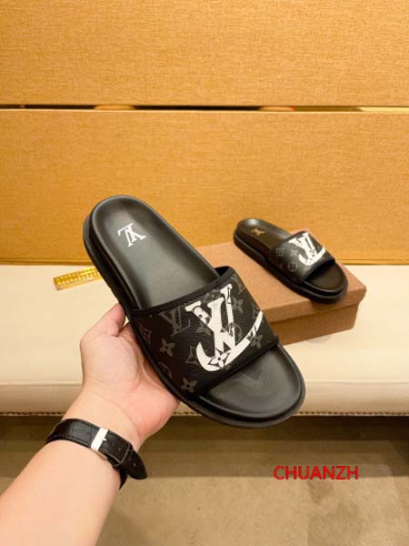 2024年7月1日新品入荷ルイヴィトンメンズのスリッパ chuanzh工場