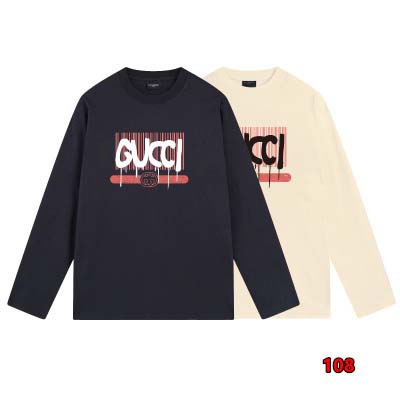 2024年8月21日早秋新品入荷グッチ 長袖 Tシャツ 108工場