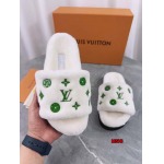 2024年原版復刻秋冬新作入荷ルイヴィトン女性 ウールのスリッパ mshi工場 SIZE:35-41