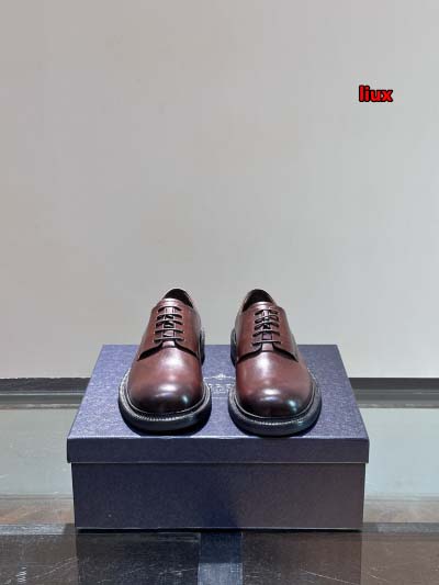 2024年9月30日早秋原版復刻新品入荷PRADA 牛革男性 紳士靴  LIUX工場