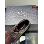 2024年9月30日早秋原版復刻新品入荷PRADA 牛革男性 ショートブーツLIUX工場