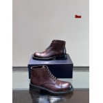 2024年9月30日早秋原版復刻新品入荷PRADA 牛革男性 ショートブーツLIUX工場