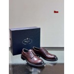 2024年9月30日早秋原版復刻新品入荷PRADA 牛革男性 紳士靴  LIUX工場