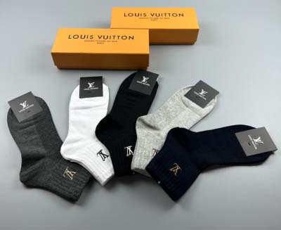 2024年秋冬新品人気 ルイヴィトン靴下一箱5足セット