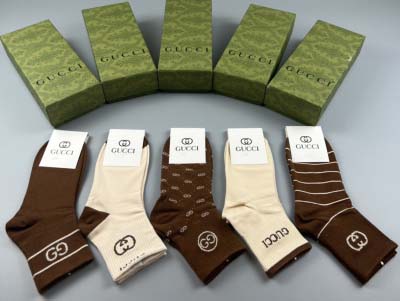 2024年秋冬新品人気 グッチ靴下一箱5足セット