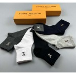 2024年秋冬新品人気 ルイヴィトン靴下一箱5足セット