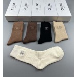 2024年秋冬新品人気 CELINE 靴下一箱5足セット