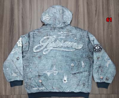 2024年11月14日秋冬高品質新作入荷 SUPREME 24FW HJR TROMPE L'OEIL HOODED WORK JACKET 綿入デニムのアウター  61工場