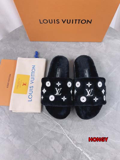 2024年11月25日秋冬高品質新品入荷ルイヴィトン ウールのスリッパ  HY工場
