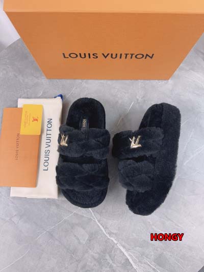 2024年11月25日秋冬高品質新品入荷ルイヴィトン ウールのスリッパ  HY工場