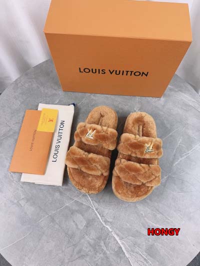 2024年11月25日秋冬高品質新品入荷ルイヴィトン ウールのスリッパ  HY工場
