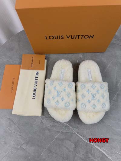 2024年11月25日秋冬高品質新品入荷ルイヴィトン ウールのスリッパ  HY工場
