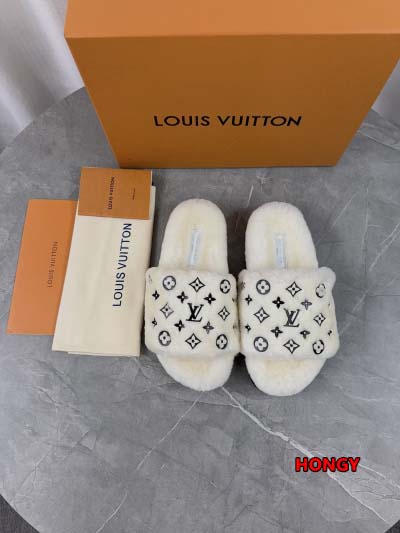 2024年11月25日秋冬高品質新品入荷ルイヴィトン ウールのスリッパ  HY工場