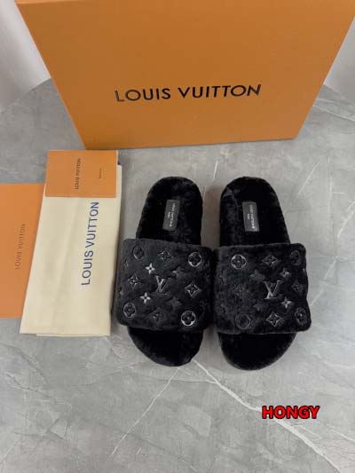2024年11月25日秋冬高品質新品入荷ルイヴィトン ウールのスリッパ  HY工場
