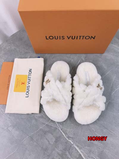 2024年11月25日秋冬高品質新品入荷ルイヴィトン ウールのスリッパ  HY工場