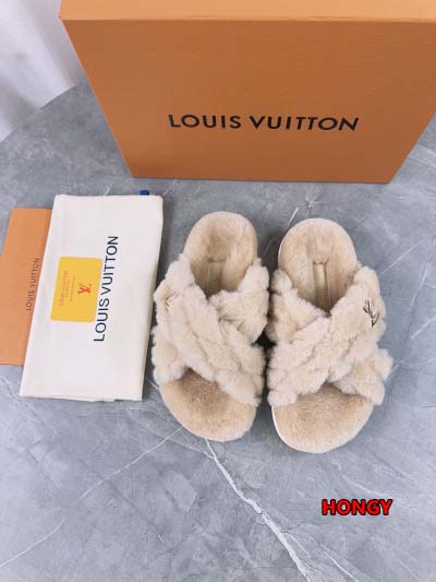 2024年11月25日秋冬高品質新品入荷ルイヴィトン ウールのスリッパ  HY工場