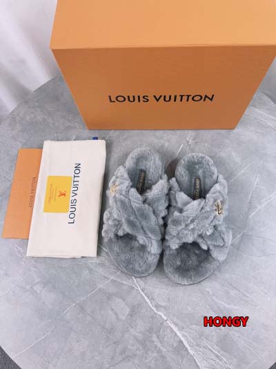 2024年11月25日秋冬高品質新品入荷ルイヴィトン ウールのスリッパ  HY工場