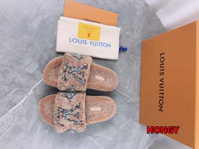 2024年11月25日秋冬高品質新品入荷ルイヴィトン ウールのスリッパ  HY工場
