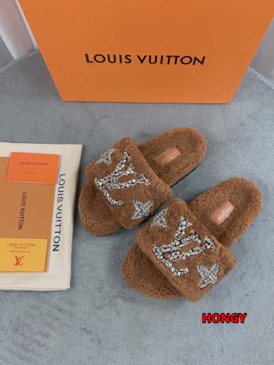 2024年11月25日秋冬高品質新品入荷ルイヴィトン ウールのスリッパ  HY工場