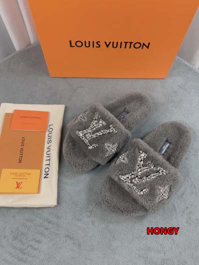 2024年11月25日秋冬高品質新品入荷ルイヴィトン ウールのスリッパ  HY工場